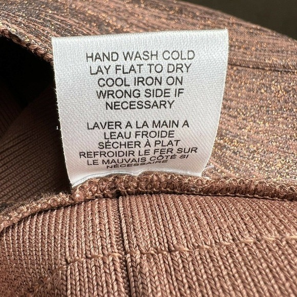 Haute Hippie Bronze Brown Metallic Bondage Bandage Mini Skirt Sz M - Picture 11 of 15